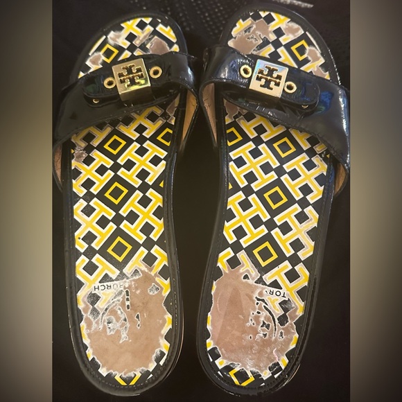 Tory Burch Dixon Wooden Clogs/Sandals - Picture 1 of 6